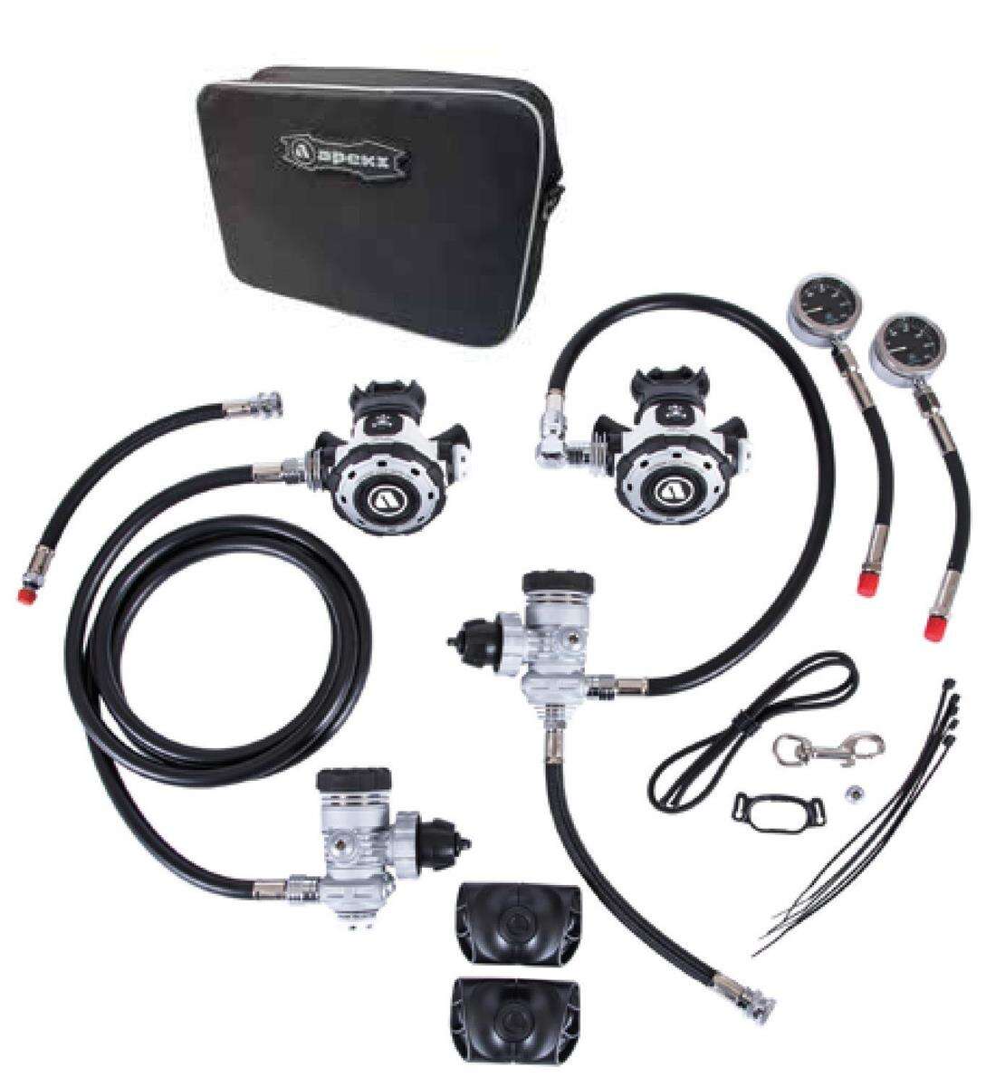 APEKS MTX-R Sidemount Regulator Set